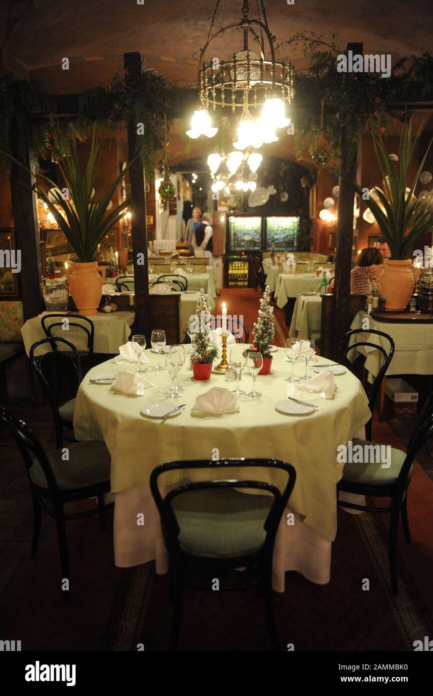 Inneneinrichtung des Restaurants "Austernkeller" in der Stollbergstraße. [Automatisierte Übersetzung] Stockfoto