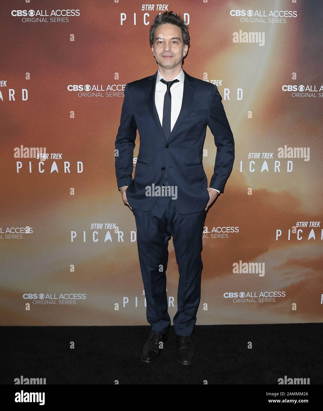 Los Angeles, USA. Januar 2020. Jeff Russo im ArcLight Cinerama Dome in Hollywood, Kalifornien, am Montag, 13. Januar 2020. (Foto Von Sthanlee B. Mirador/Sipa USA) Kredit: SIPA USA/Alamy Live News Stockfoto