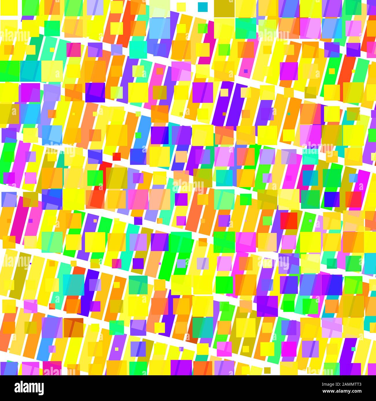 Mosaik aus farbigen Rechtecken Stock Vektor