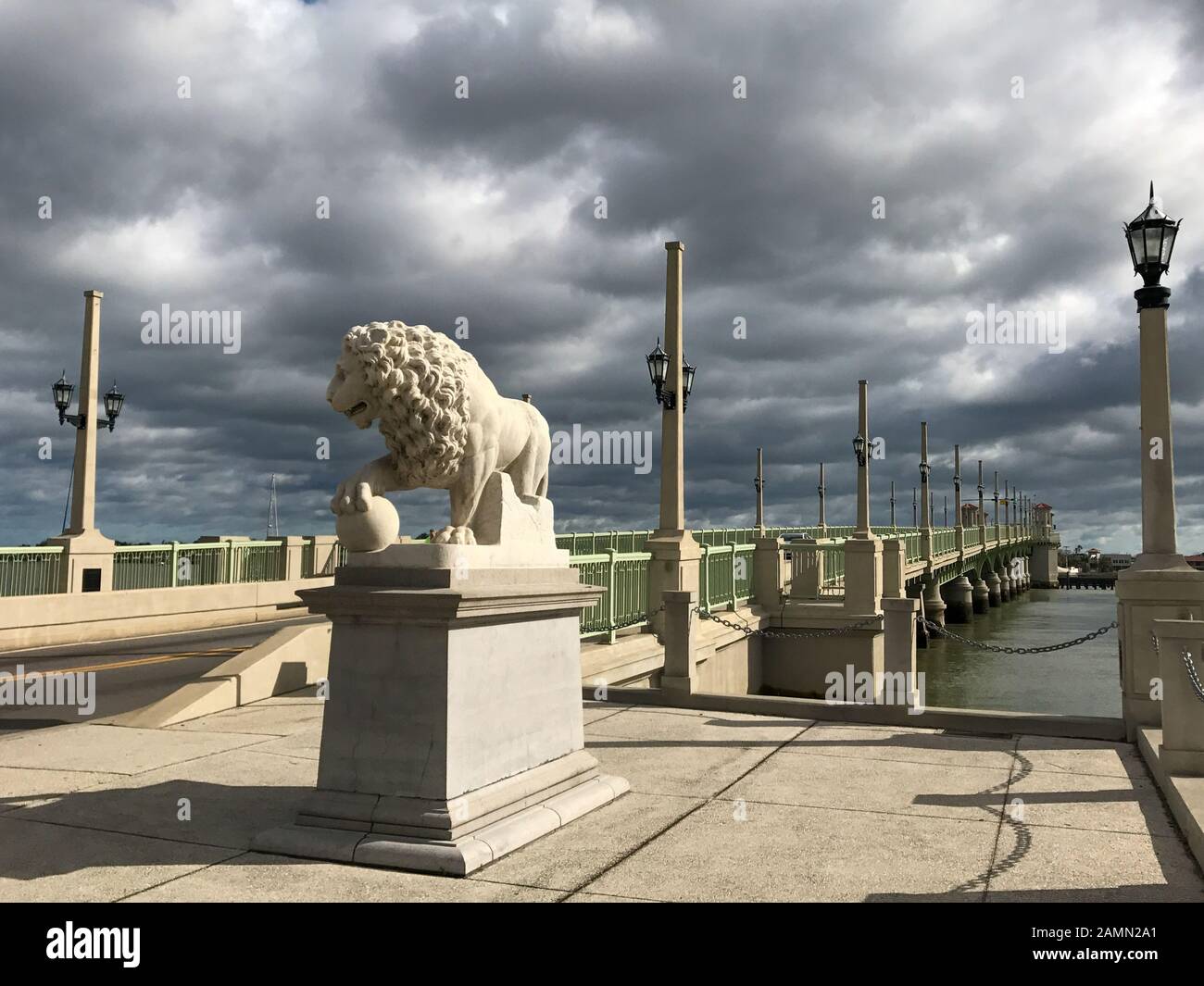 Bridge of Lions. St. Augustine, Florida. Stockfoto