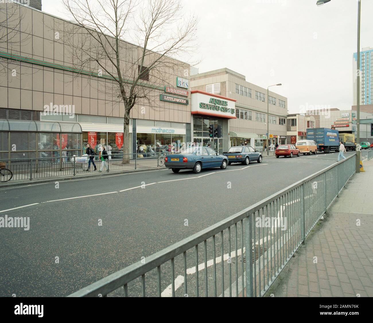 P & O Arndale Shopping Centre in Nelson Lancashire, 1990 Stockfoto