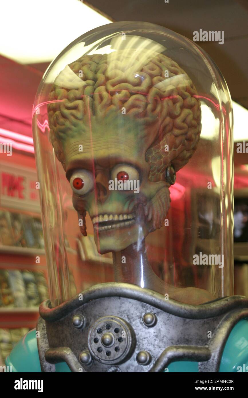 Alien von Mars Attacks Stockfoto
