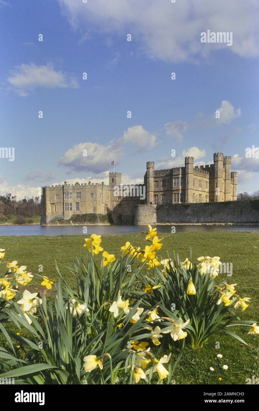 Frühling in Leeds Castle. Kent. England. UK Stockfoto