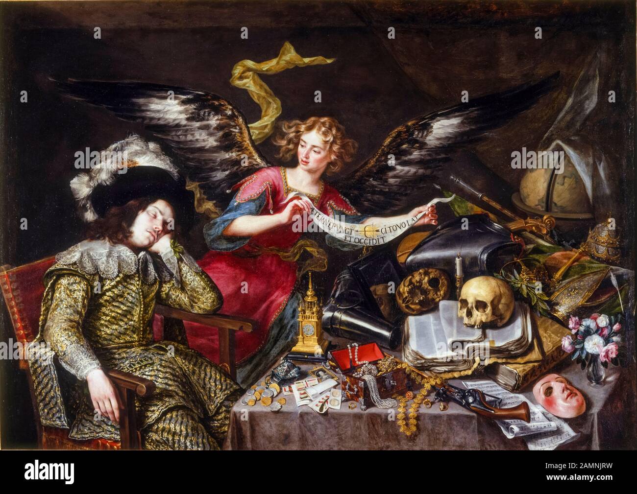 Antonio de Pereda, Der Traum des Ritters, Gemälde, ca. um das Jahr 1650 Stockfoto