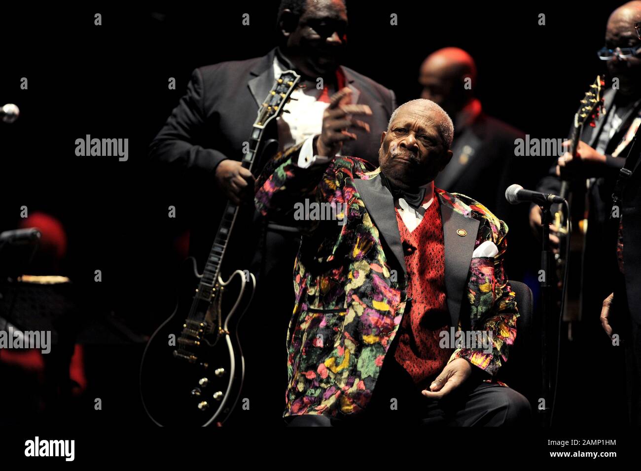 Mailand Italien 09/06/2010 Live-Konzert von B.B.King im Arcimboldi Theater Stockfoto