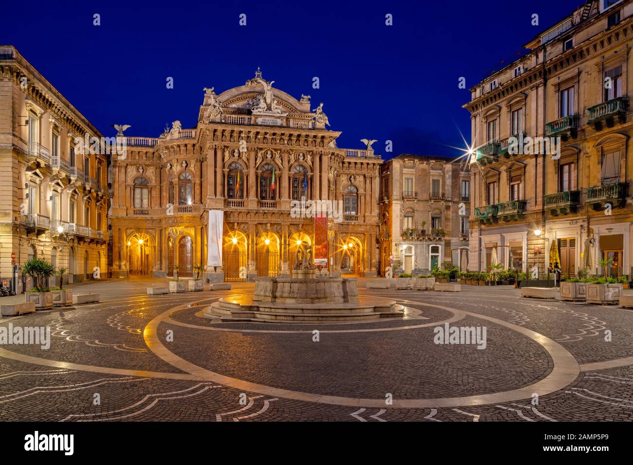 Catania - Theater - Teatro Massimo Bellini Stockfoto