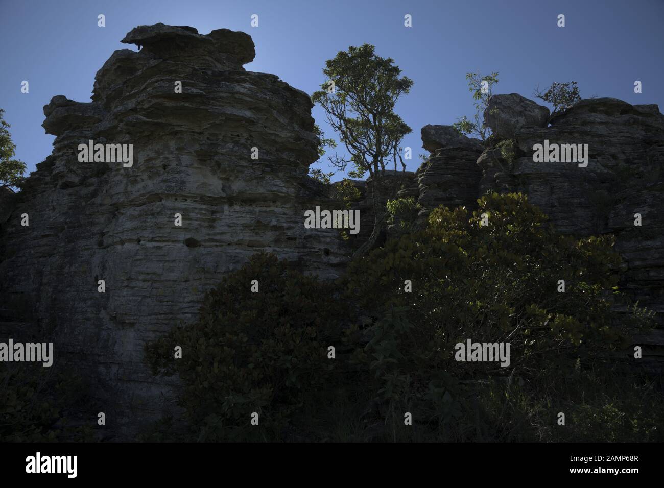 Windportal, Stones Hills in Sao Thome das Letras, Minas Gerais, Brasilien Stockfoto