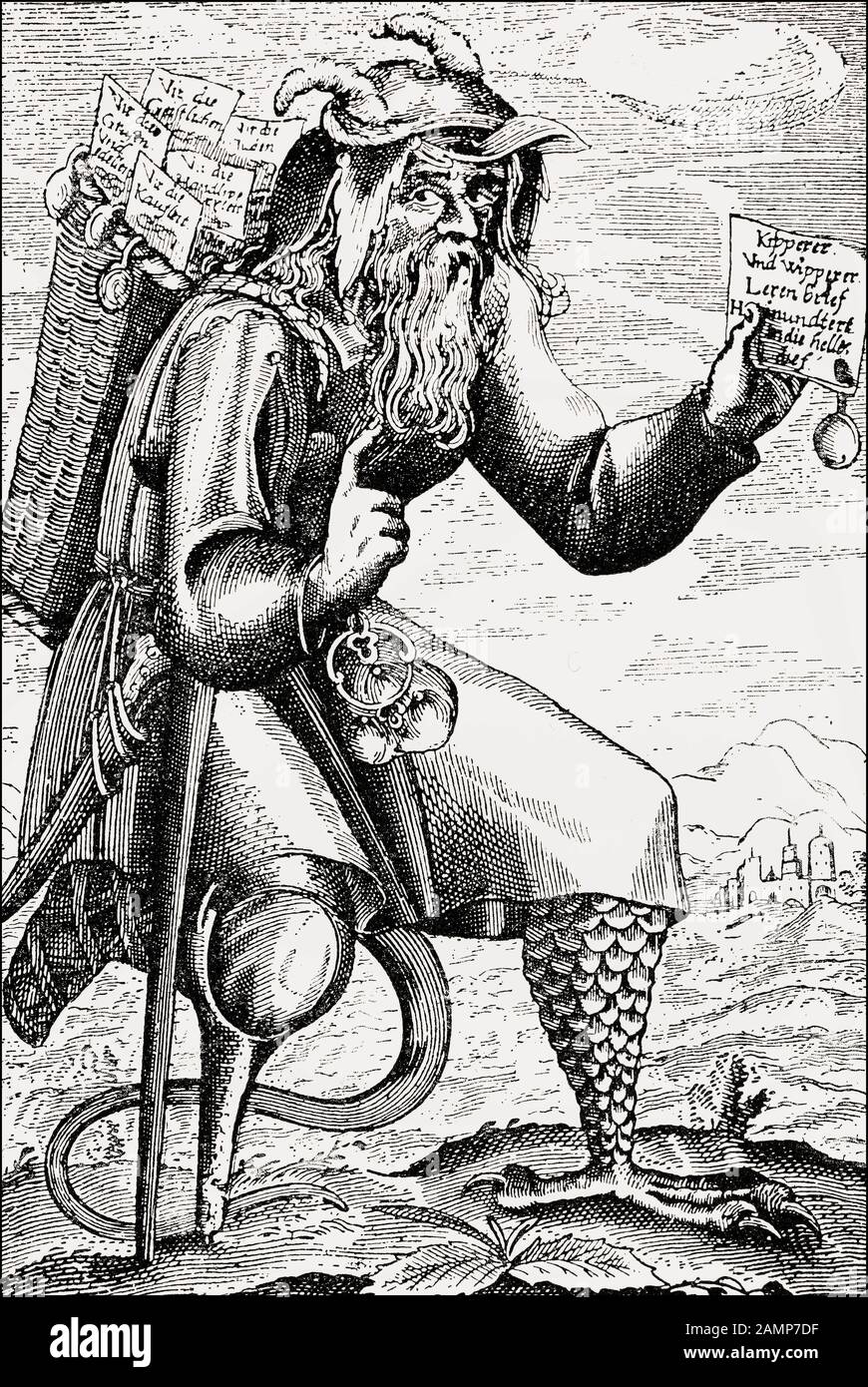 Eine Broschüre über den Kipper und Wippe oder Kipper Und Wipper, Deutsch Finanzkrise von 1621-23 Stockfoto