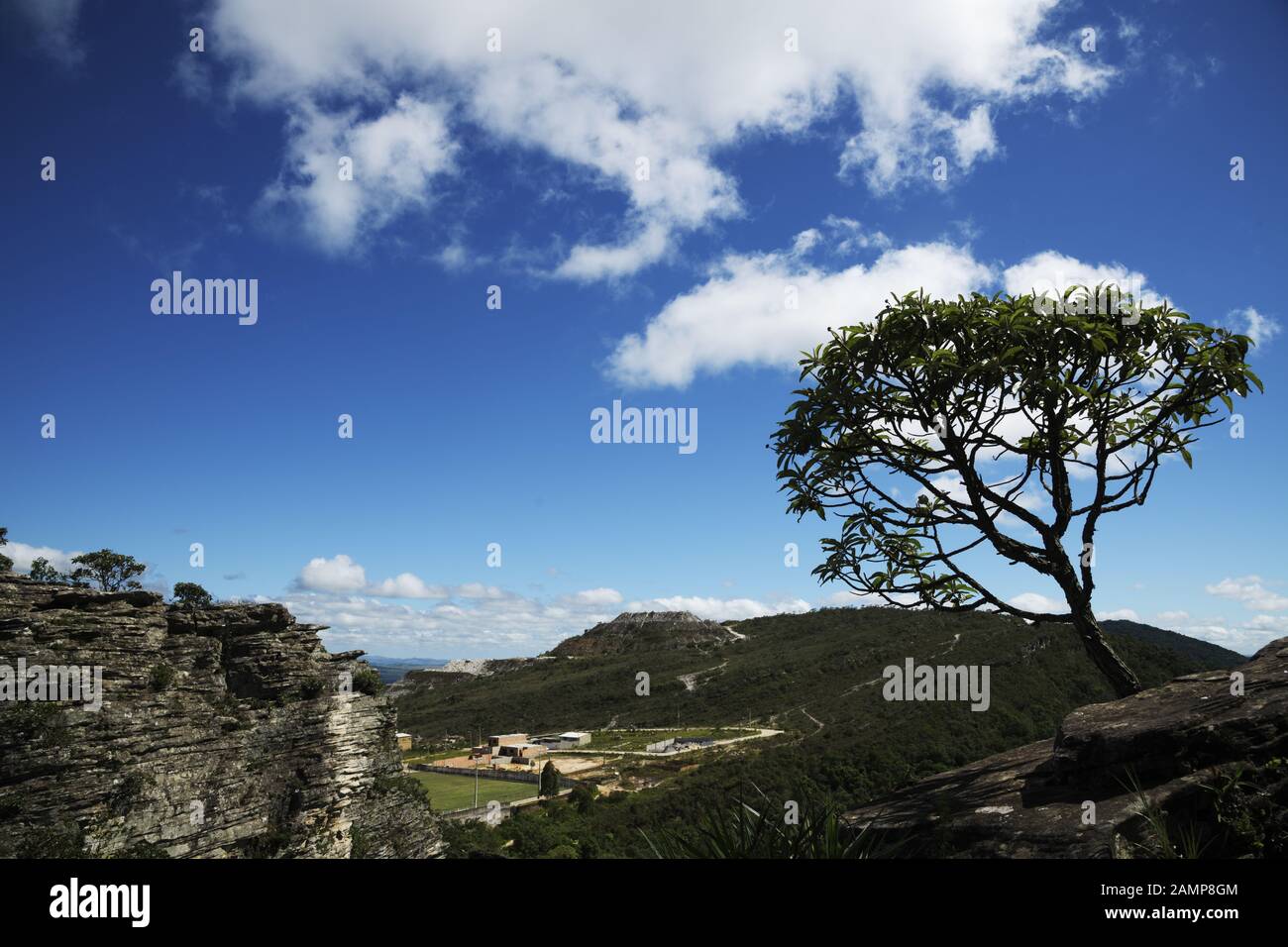 Windportal, Stones Hills in Sao Thome das Letras, Minas Gerais, Brasilien Stockfoto