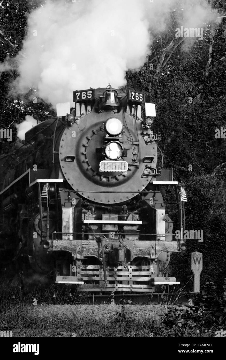 Nickel Plate Road Nr. 765 ist ein 2-8-4 "Berkshire' Typ Dampflokomotive für die Nickel Plate Road 1944 gebaut von der Lima Locomotive Works in Lima, O Stockfoto