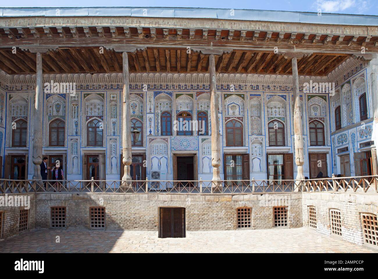 Traditionelles Haus des Widerstandskämpfers Fayzulla Ubaydullayevich Xo'jajew, Buchara, Provinz Buxoro, Usbekistan Stockfoto