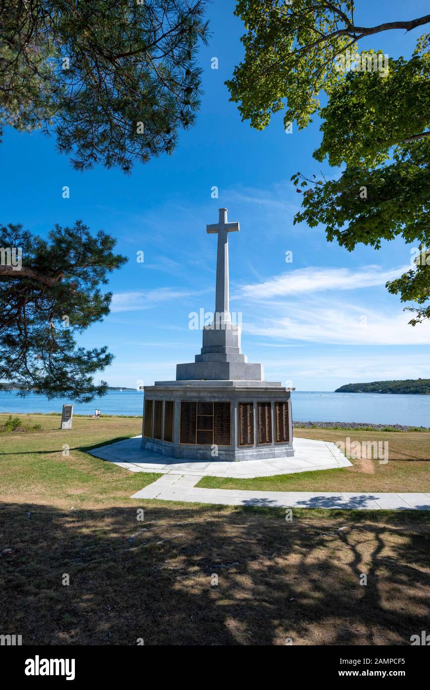 Marine Memorial at Point Pleasant Park, Halifax, Nova Scotia, Kanada Stockfoto