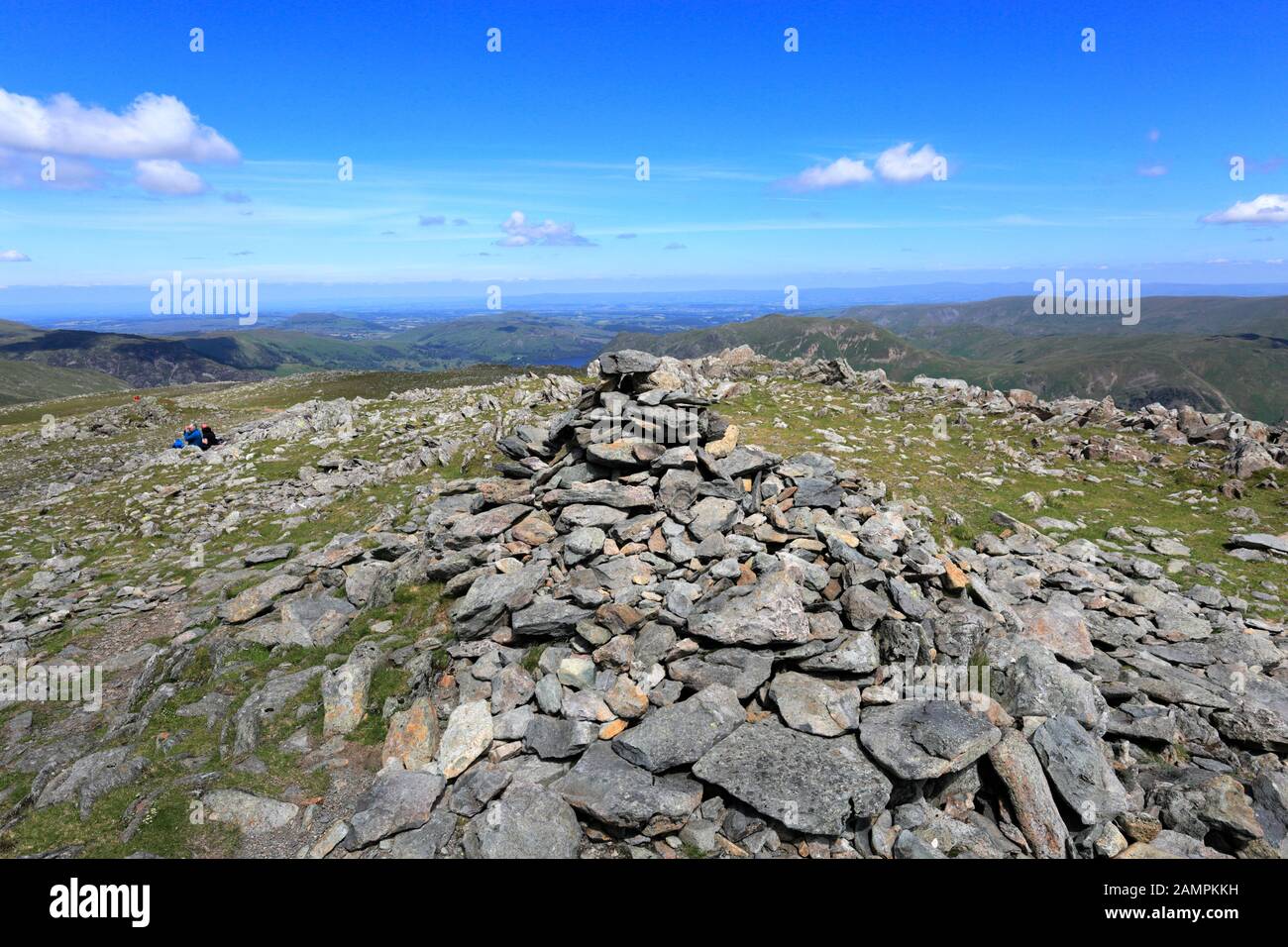 Blick auf St Sunday Crag Fell, Grisedale Forest, Ullswater, Lake District National Park, Cumbria, England, Großbritannien Stockfoto