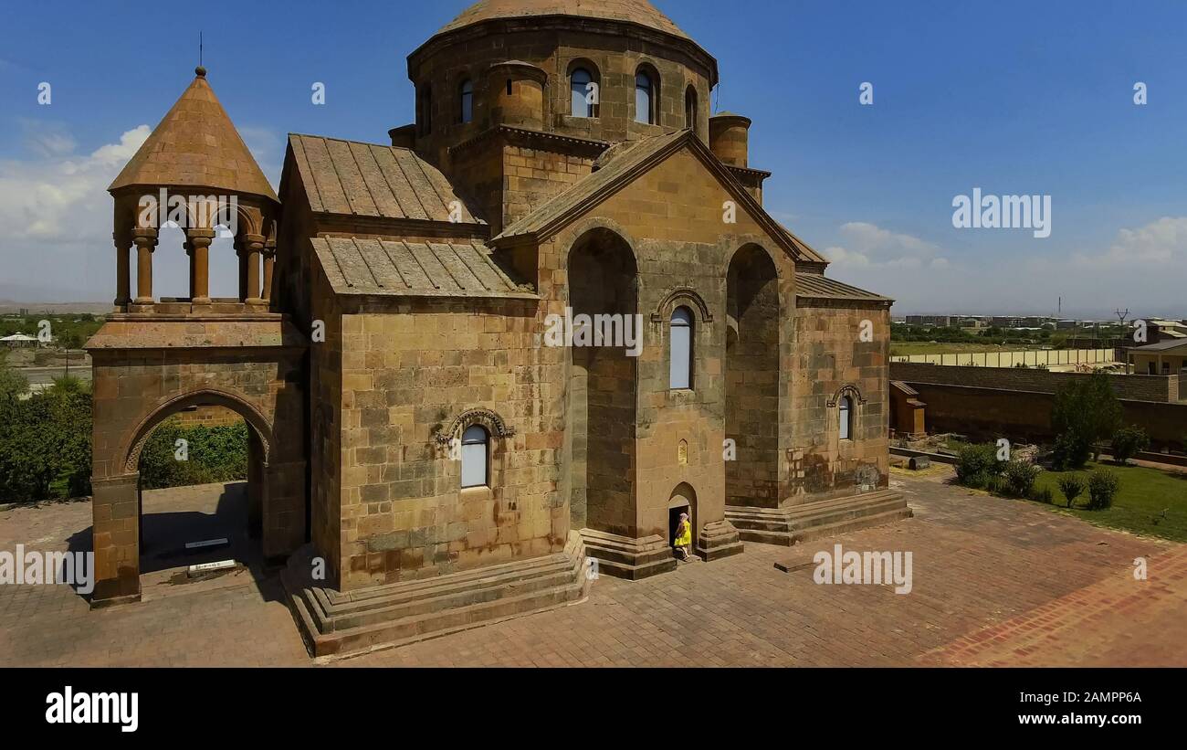 Das Kloster Tatev befindet sich auf einem großen Basaltplateau in der Nähe des Dorfes in Armenien und reist Stockfoto