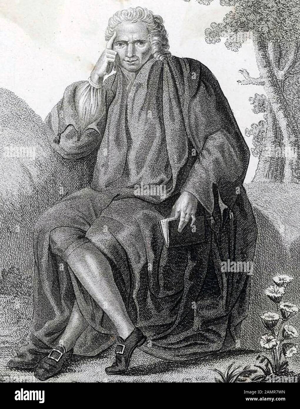 Laurence STERN (1713-1768) irischer Romanist und anglikanischer Geistlicher, etwa um das Jahr 1760 Stockfoto