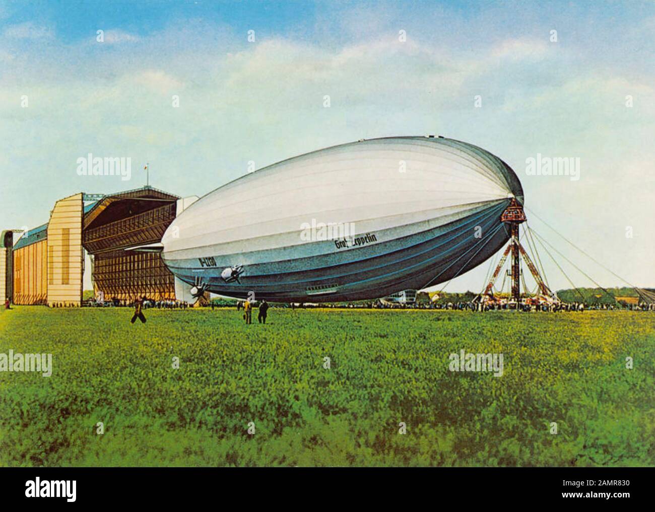 D-LZ1340 GRAF ZEPELIN II Das letzte der deutschen starren Luftschiffe am Lowenthal-Hanger im Jahr 1938. 1940 wurde es wegen seines Aluminiums verschrottet Stockfoto