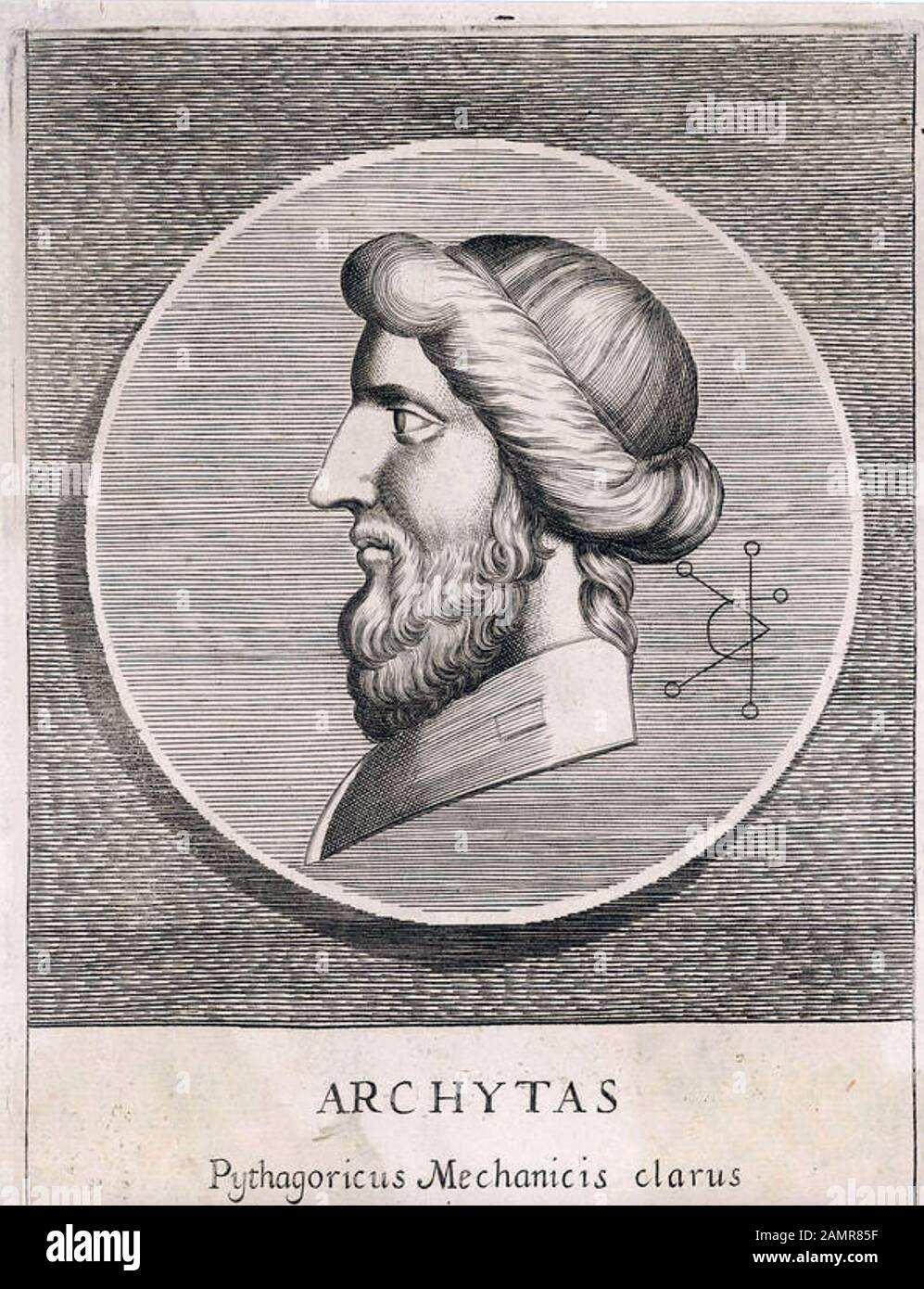 Archytas (428-347 v. Chr.) griechische Philosoph, Mathematikhistoriker und Staatsmann Stockfoto