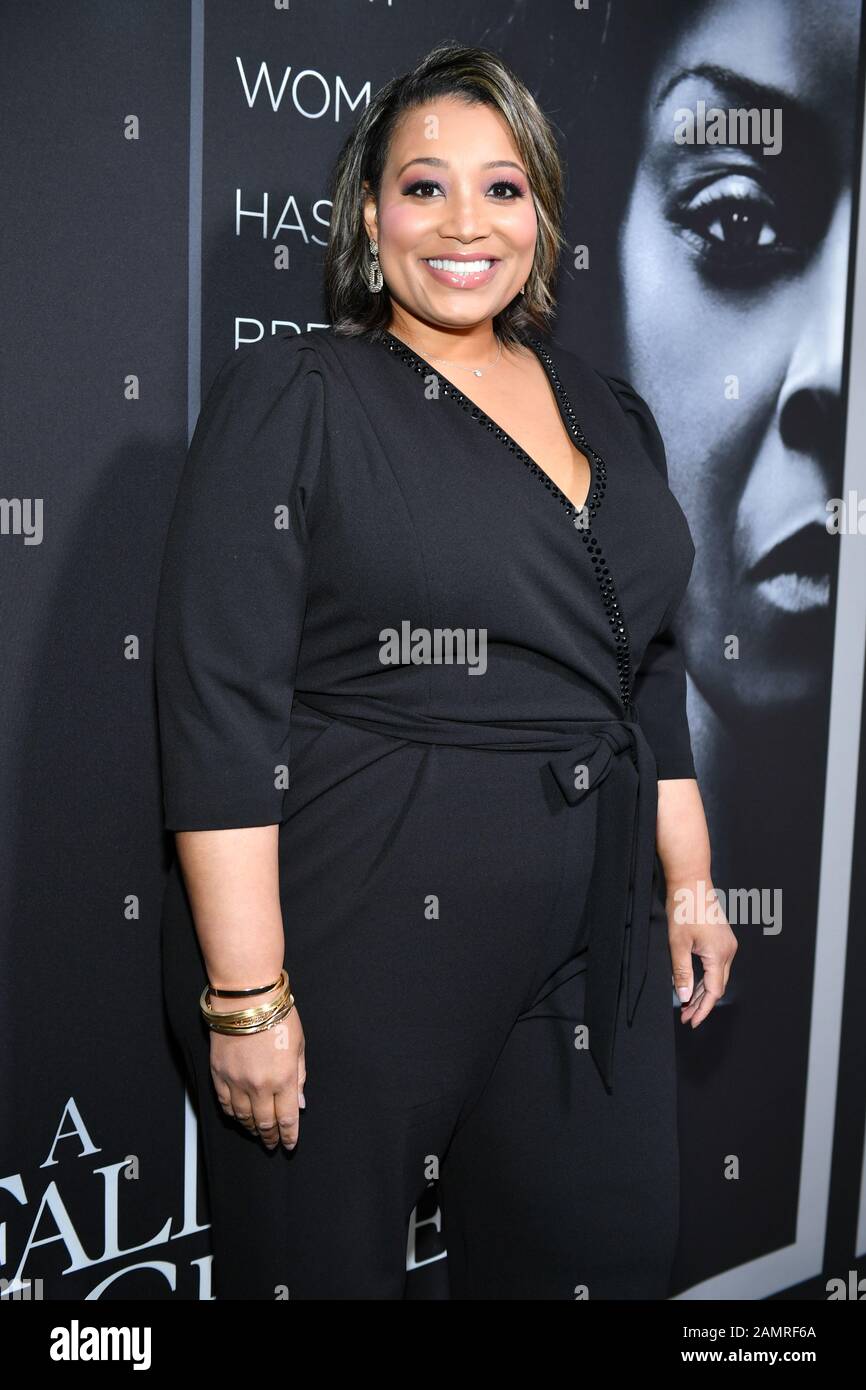 Michelle Sneed besucht Tyler Perrys Premiere "A Fall From Grace" New York am 13. Januar 2020 in New York City im Metrograph. Stockfoto