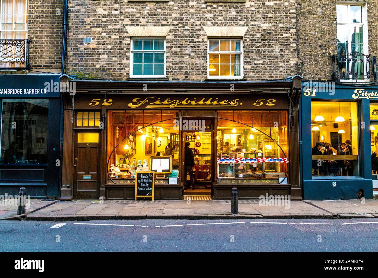 Fitzbillies Cafe, Cambridge, Großbritannien Stockfoto