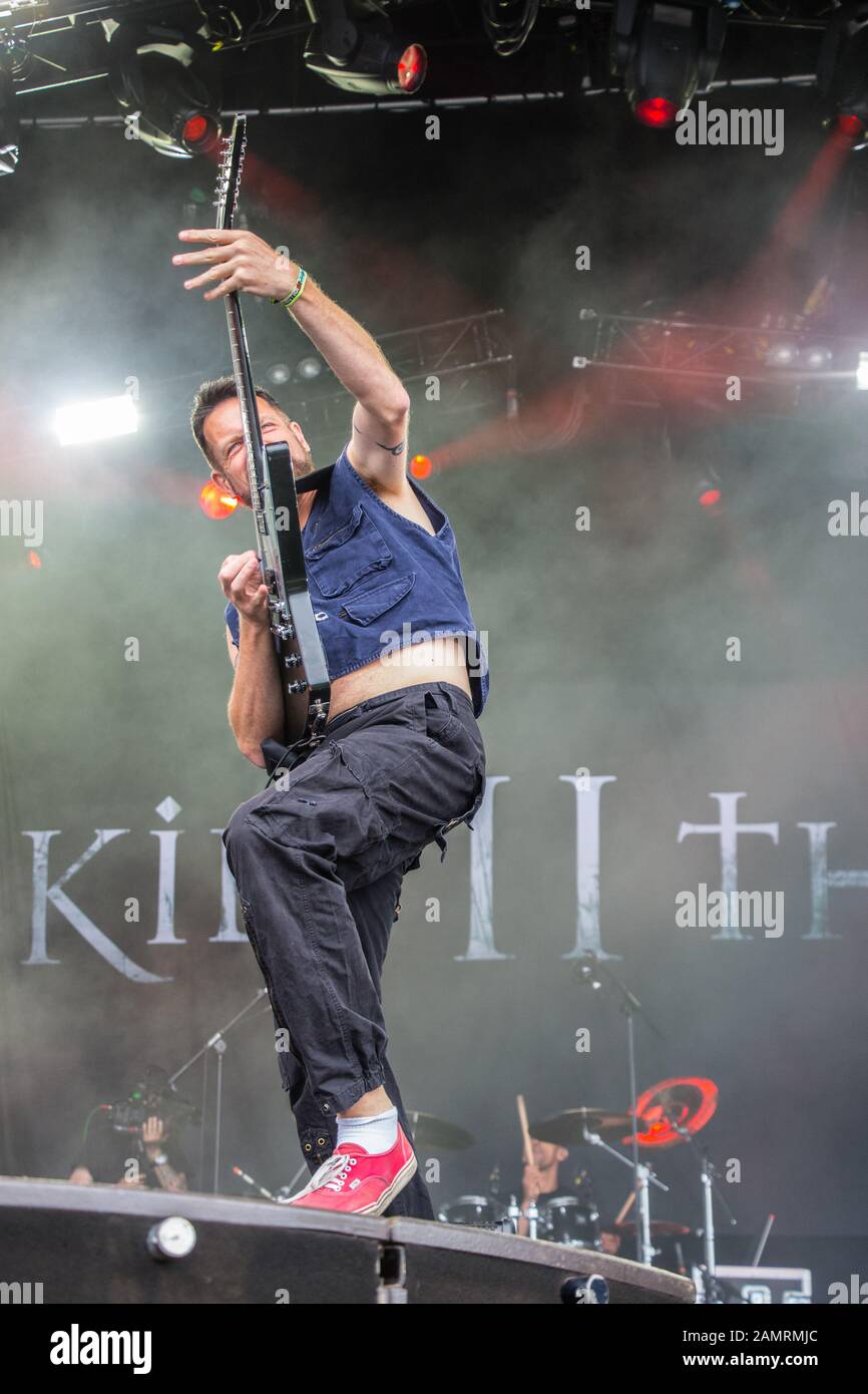 Kill II Dies live auf dem Bloodstock Open Air Festival 2016 Stockfoto