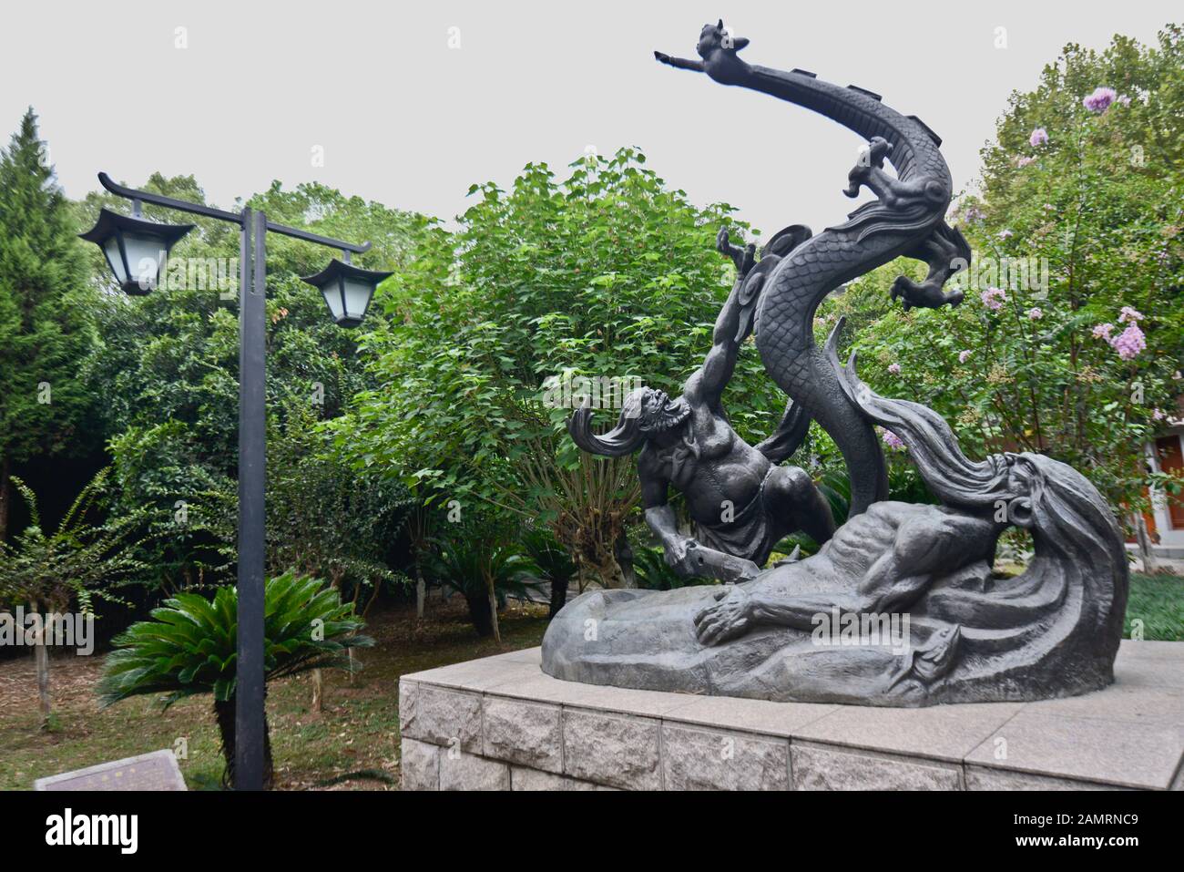 Geburt von Yu dem Großen. Dayu Myth Park. Wuhan, China Stockfoto