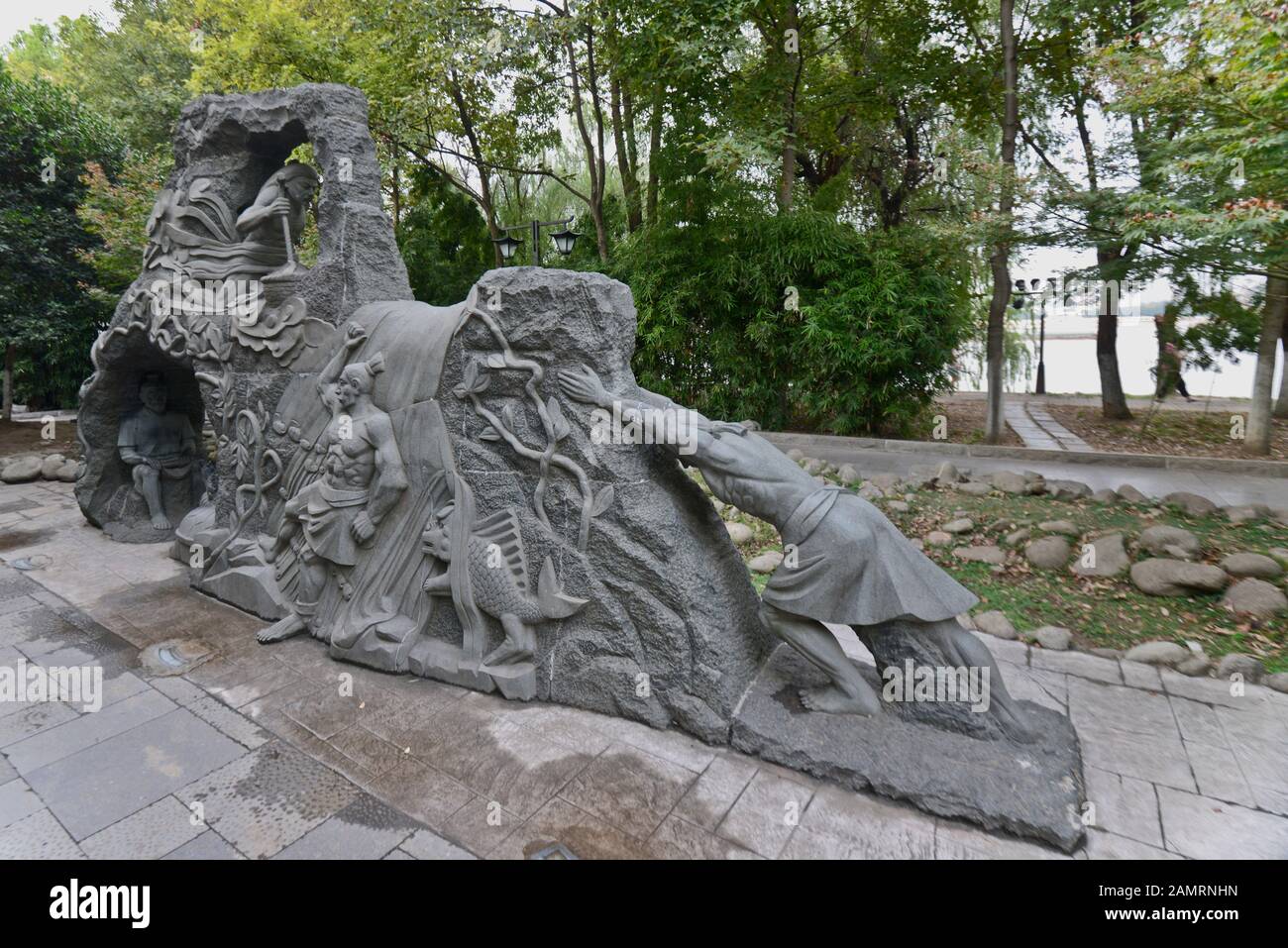 Dayu Myth Park. Wuhan, China Stockfoto
