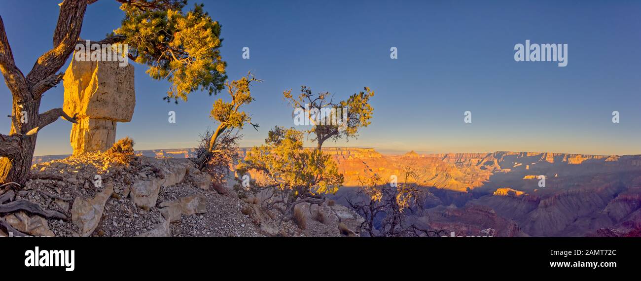 Shoshone Rock am Shoshone Point, Südrand, Grand Canyon, Arizona, USA Stockfoto