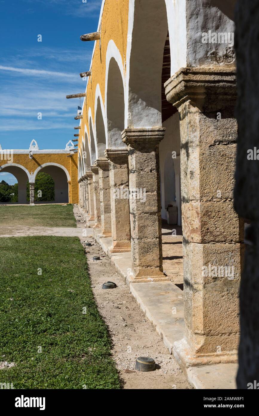 Izamal Kloster in Yucatan, Mexiko Stockfoto