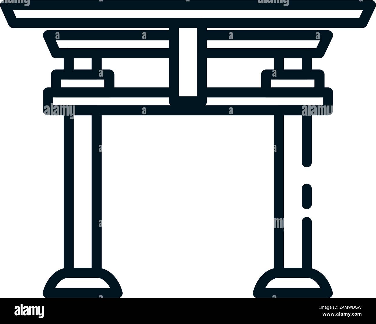 Shinto Tori Gate-Vektor-Design Stock Vektor