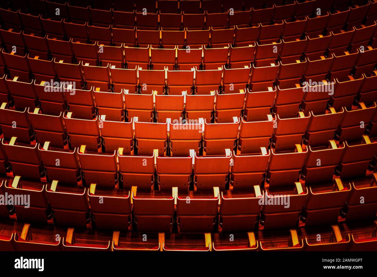 Spotlight auf Stühlen Stockfoto