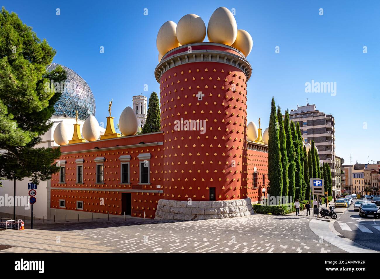 Figueres, Spanien - Salvador Dali Theater-Museum Gebäude Stockfoto