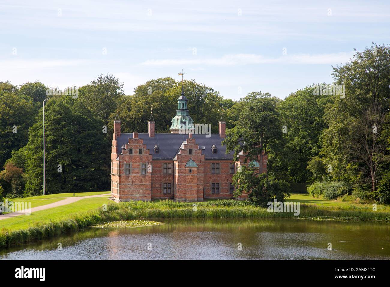 Das Badehaus am Schloss Frederiksborg in Horsholm, Dänemark Stockfoto