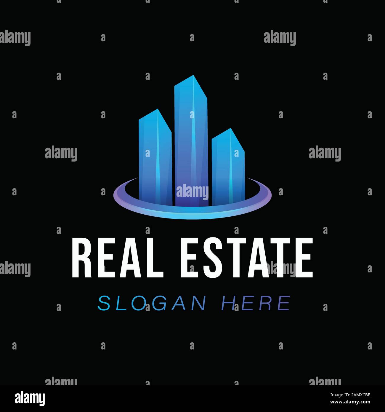 Stadtbau Immobilien Logo Ideen Inspiration Logo Design Darstellung Des Vektor Vorlagenbildes Isoliert Auf Weissem Hintergrund Stock Vektorgrafik Alamy