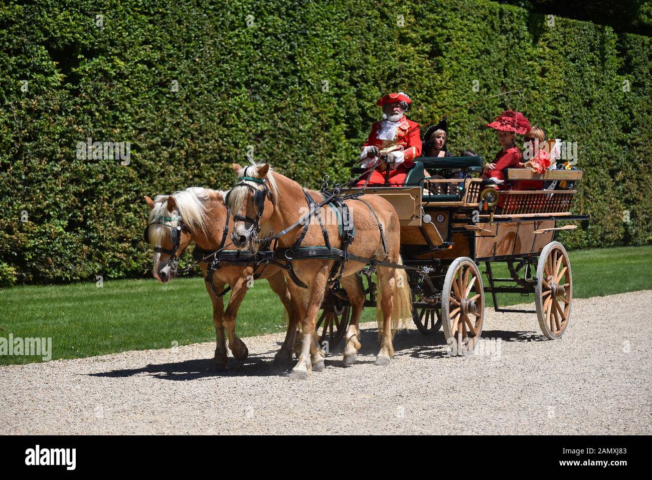 MAINCY, Frankreich - 11. Juni 2017: 13. jährlichen 'Grand Siècle' Day im Château de Vaux-le-Vicomte (südöstlich von Paris). Stockfoto