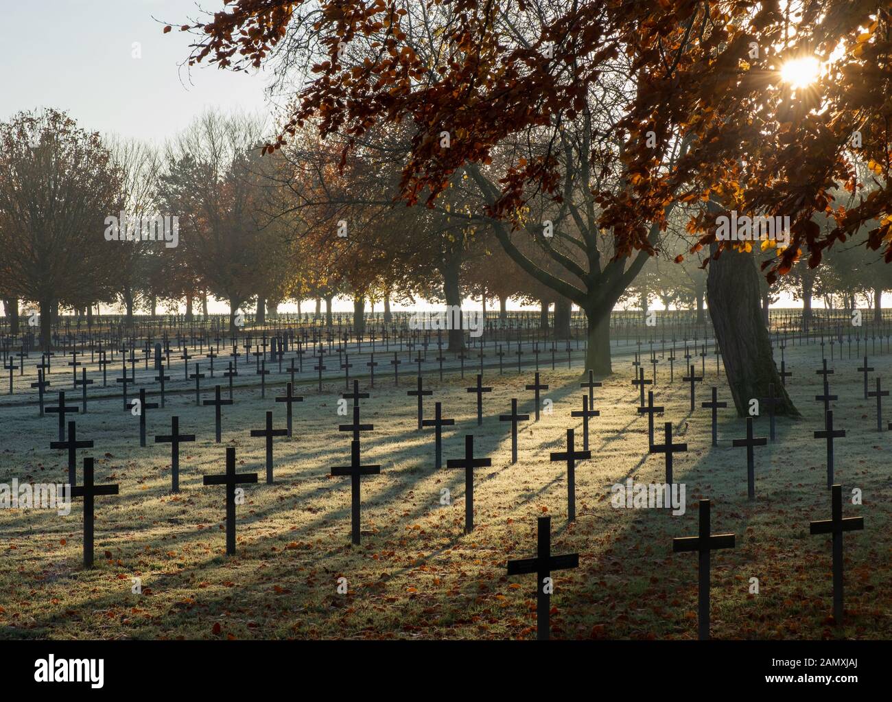 Neuville St Vaast, deutscher Militärfriedhof, in der Nähe von Arras 005 Stockfoto