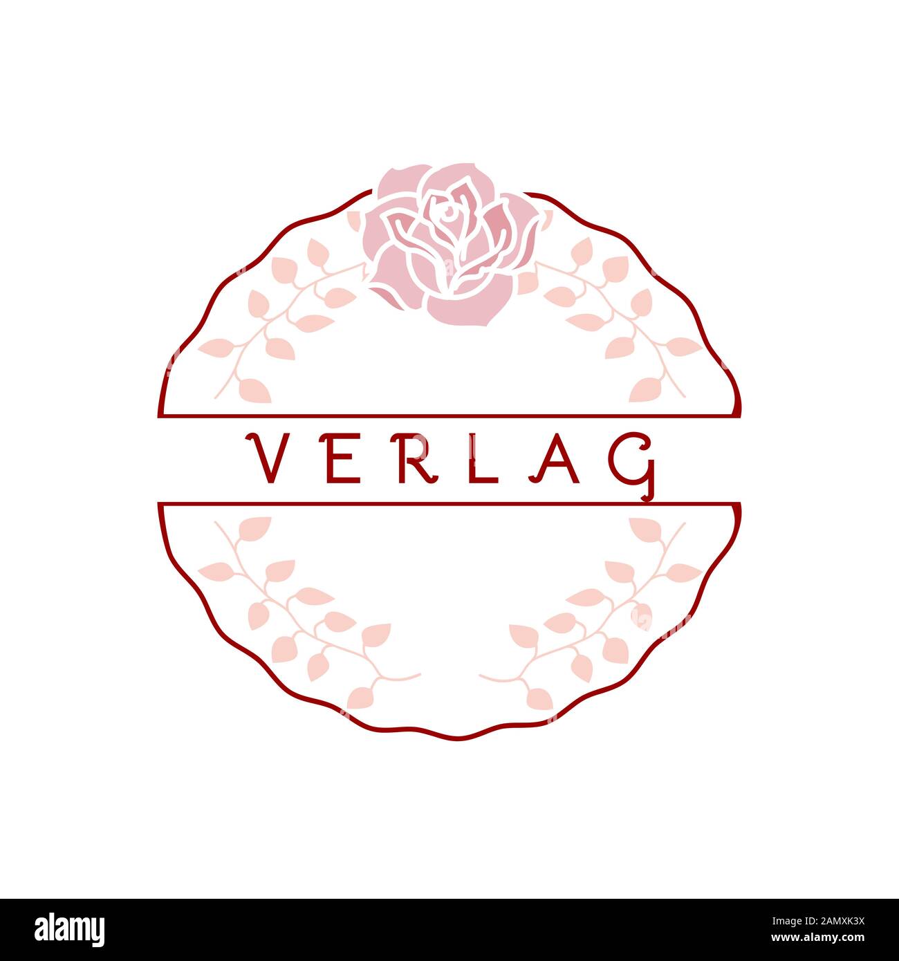 Vintage-Blumengarten-Emblem. Logo Ideen. Inspiration Logo Design. Darstellung Des Vektor-Vorlagenbildes. Isoliert Auf Weißem Hintergrund Stock Vektor