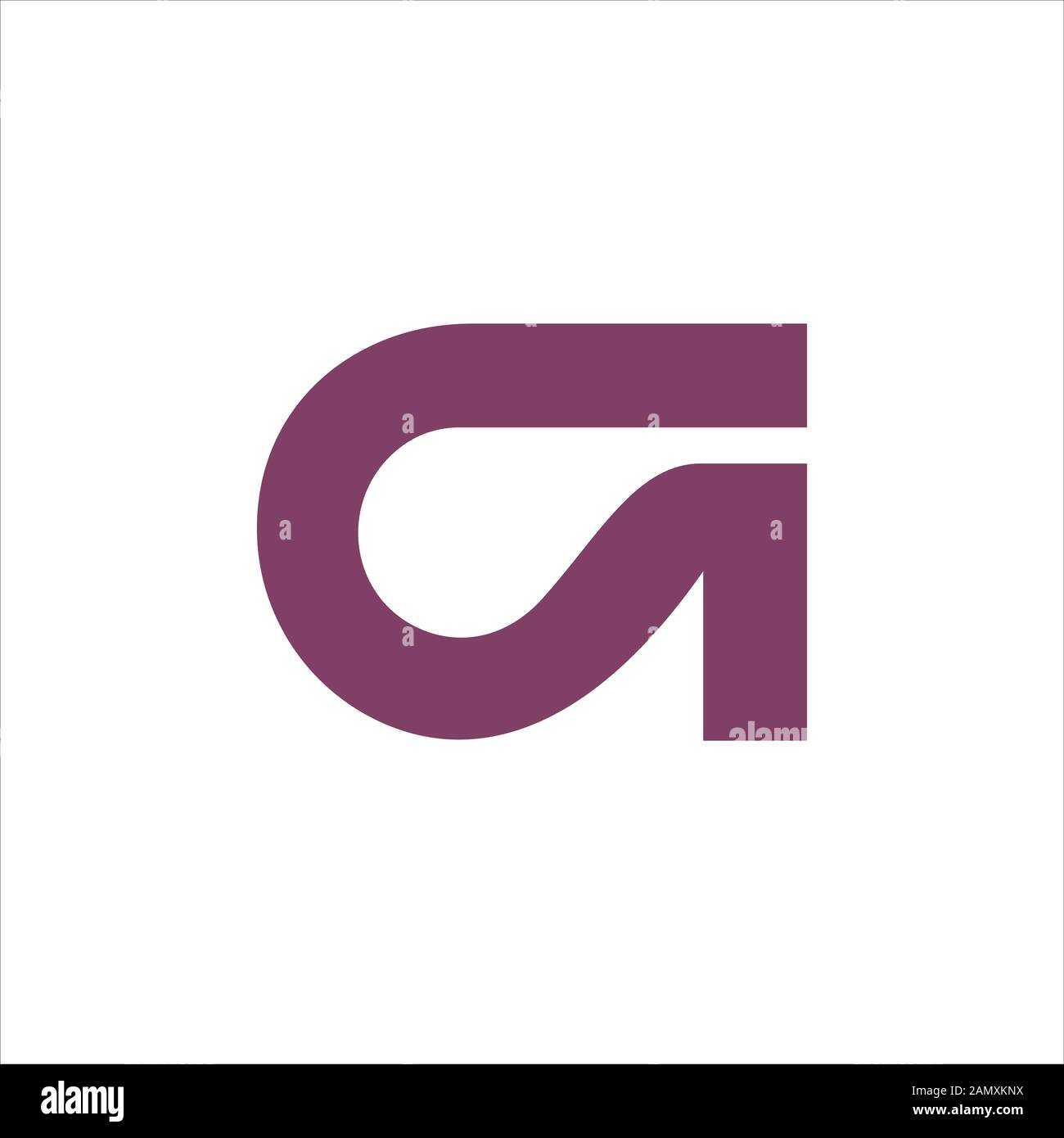 Anfangsbuchstabe g Logo vektor design Stock Vektor