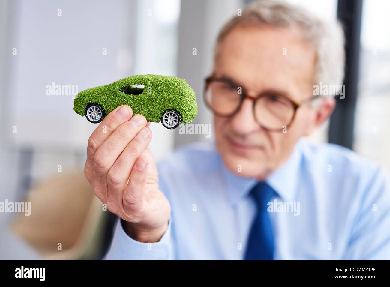 Umweltfreundliches Auto Stockfoto