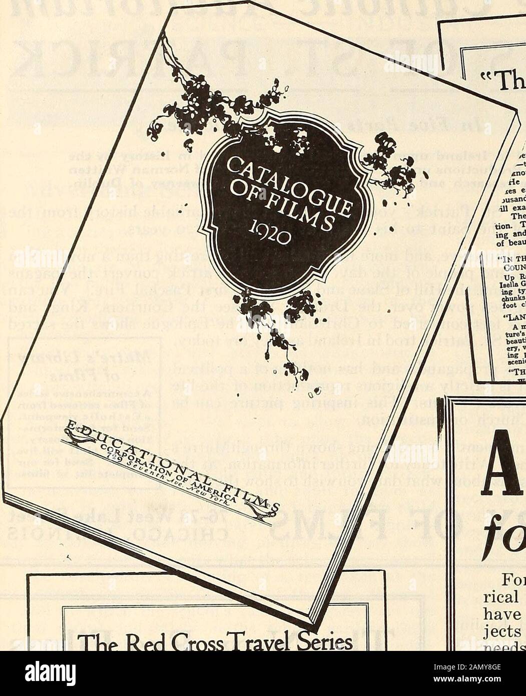 Alter Des Bewegten Bildes (1920) . Pädagogische Filme LÄNGST haben wir erkannt, dass die Produktion von Textbuchfilmen irgendwann ein wichtiger Bestandteil unseres Programms sein würde. Am Ende des Krieges wurden unsere sorgfältig durchgelegten Pläne in Betrieb genommen. Dementsprechend wurde ein Grundstück bei Providence, R. I., und ein spezielles Atelier errichtet. Es wurde eine einzigartige mechanische Ausrüstung installiert und ein geschultes technisches Personal bereitgestellt. Das Ziel dieser hochspezialisierten Organisation ist der Film-Makingof, der vor allem für den Einsatz in Schulen geplant ist. Das Fehlen von Pub-Lizenz in Bezug auf unsere Geschäfte in Providence ist möglicherweise das Beste Stockfoto