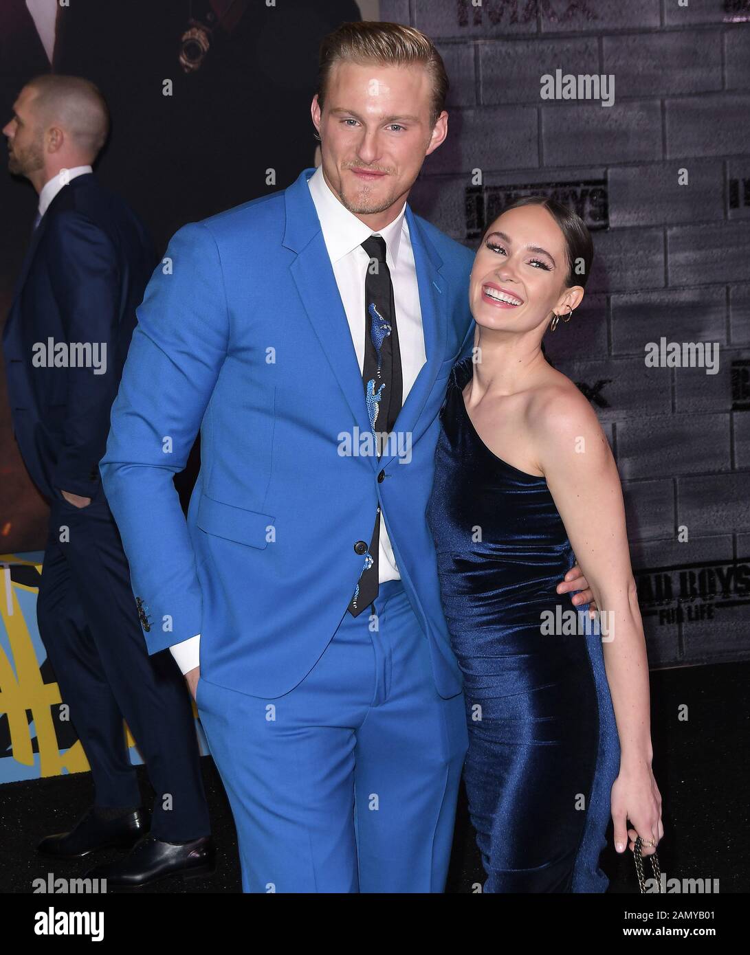 Los Angeles, USA. Januar 2020. Alexander Ludwig und Kristy Dinsmore bei der PREMIERE "BAD BOYS FOR LIFE Los Angeles" am Dienstag, den 14. Januar 2020, im TCL Chinese Theatre in Hollywood, CA. (Foto Von Sthanlee B. Mirador/Sipa USA) Kredit: SIPA USA/Alamy Live News Stockfoto