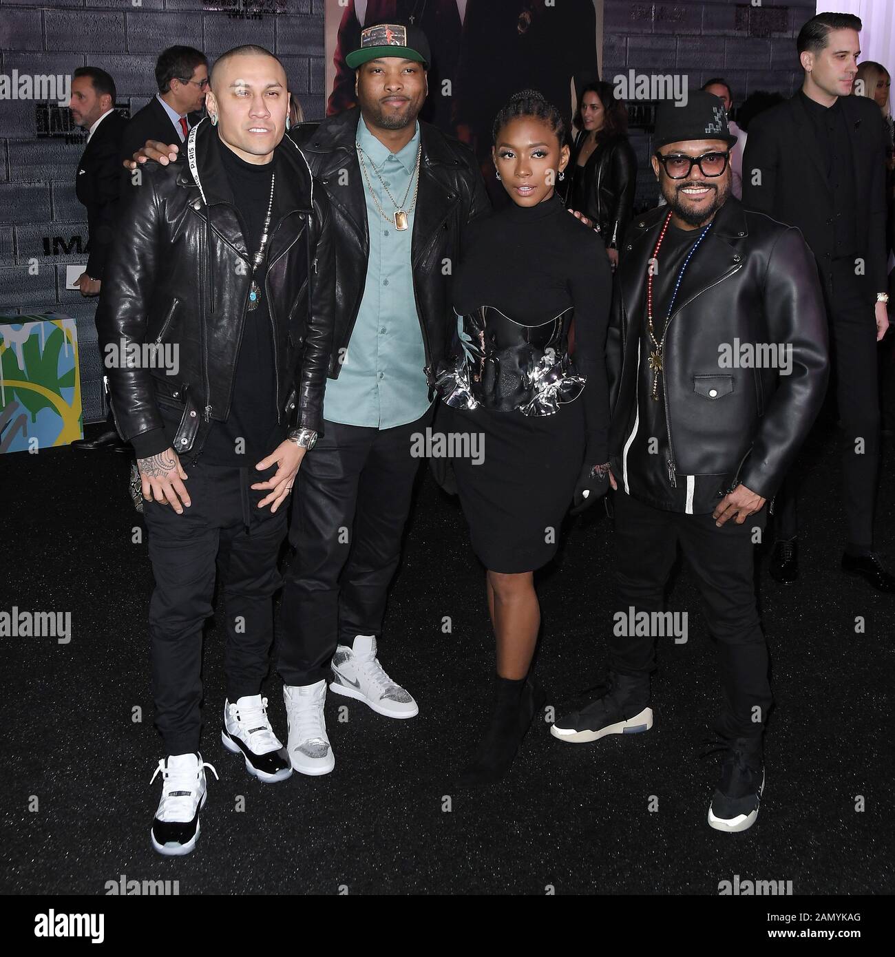 Tabu, Keith Harris, Jessica Reynoso und Apl.de.Ap bei der PREMIERE "BAD BOYS FOR LIFE Los Angeles", die am Dienstag, den 14. Januar 2020 im TCL Chinese Theatre in Hollywood, CA stattfand. (Foto Von Sthanlee B. Mirador/Sipa USA) Stockfoto