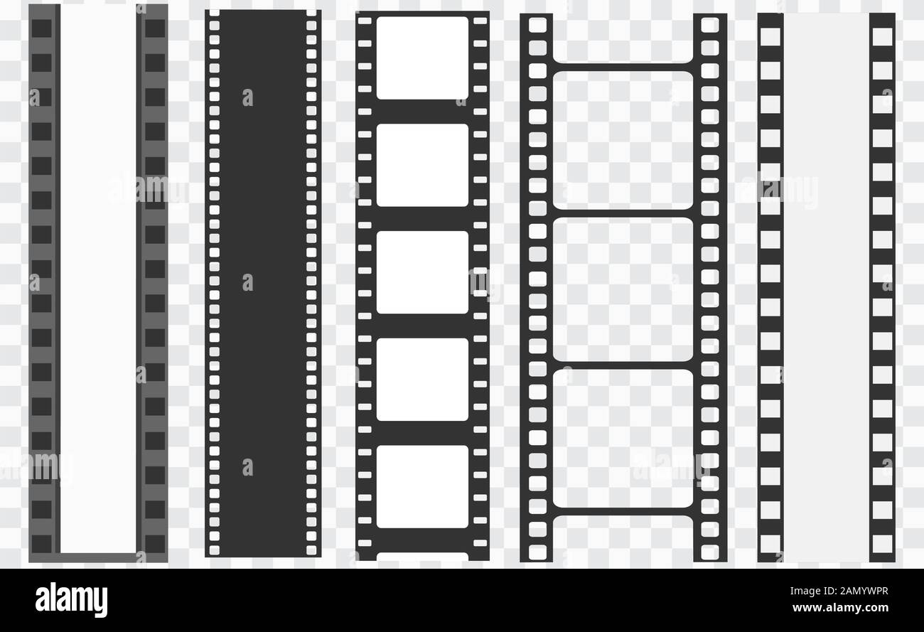 Vorlagen Fur Kinostreifen Negativ Und Streifen Medienfilmstreifen Filmrollenvektor 35 Mm Film Dia Film Rahmen Stock Vektorgrafik Alamy