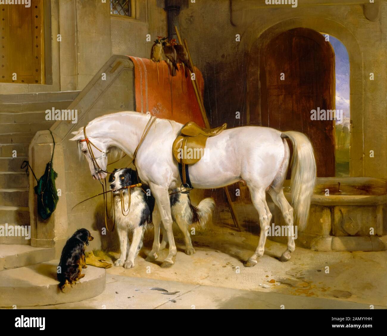 Edwin Landseer, Favorites, Eigentum von HRH Prince George of Cambridge, Malerei, 1834-1835 Stockfoto