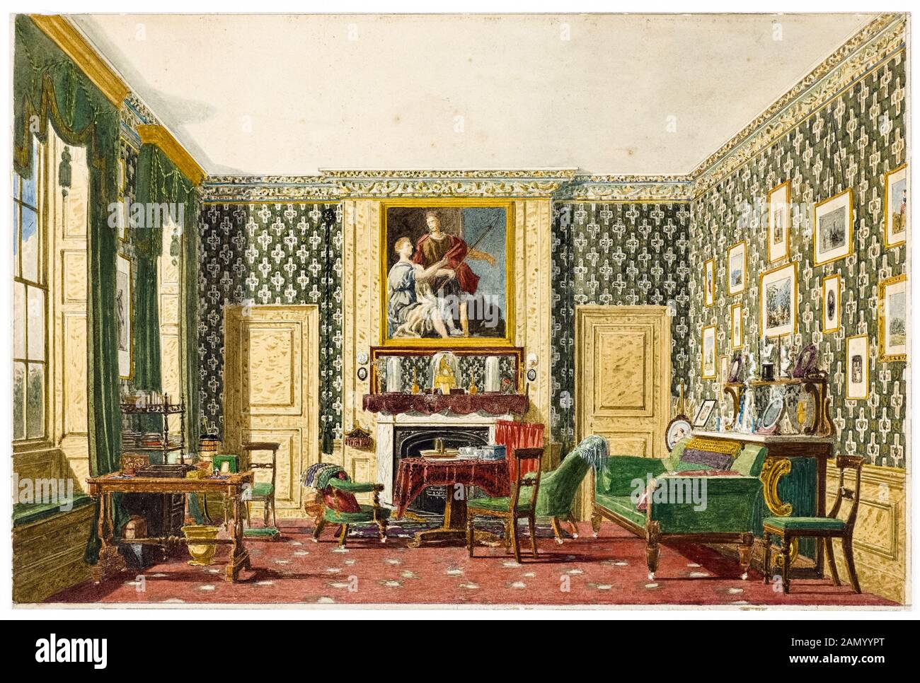 Mary Ellen Best, An Interior, Painting, 1837-1840 Stockfoto