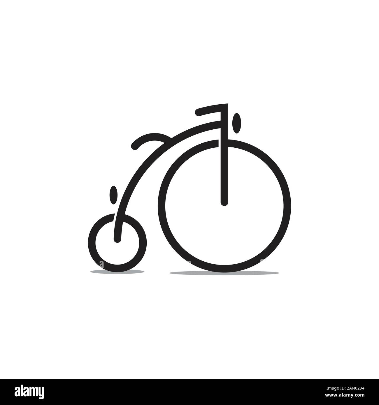 Bike-Vektor mit alten Modesymbolen Stock Vektor Bike-Vektor mit alten Modesymbolen Stock Vektor