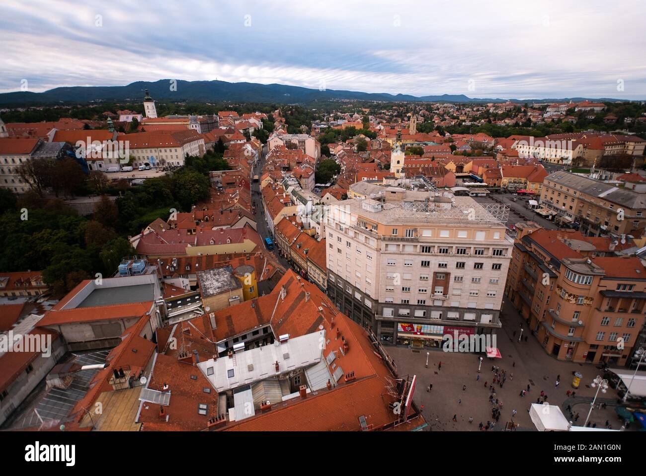 Zagreb Stadtbild Stockfoto