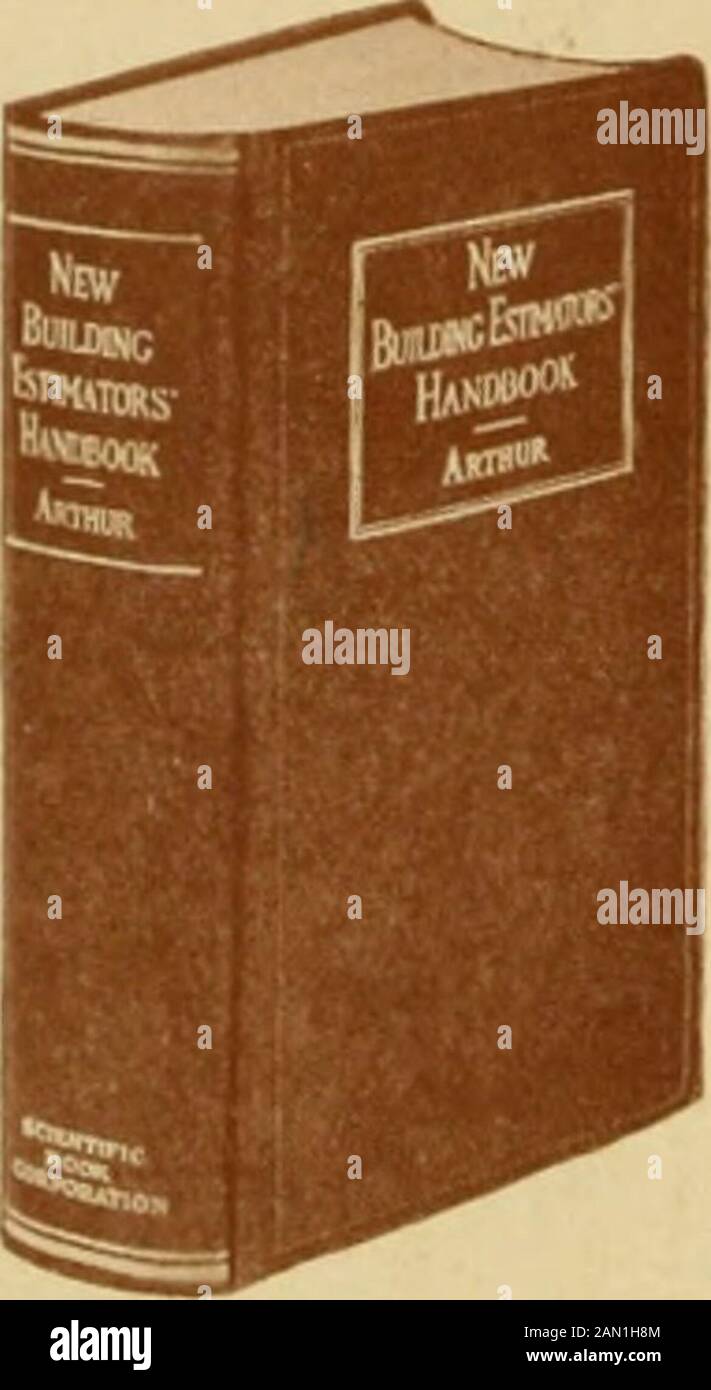 Architekt und Ingenieur . r. Stoppen Sie *Stiap Schätzung und Verschwendung ^^Raten^ Bereiten Sie Ihre Schätzungen mit Zuversicht aus zuverlässigen Daten und Zahlen vor, indem Sie die IVEW BUILDIIVGESTIMATORS HAIVDBOOK Von William Arthur konsultieren? Ein Handbuch für Architekten, Bauarbeiter, Bauunternehmer, Gutachter, Eni^-Ineers, Betriebsleiter und Zeichner FÜNFZEHNTE AUSGABE Überarbeitet und Erweitert Die Zahlen und anderen Daten in diesem Buch gelten für alle Bauarten, aber in der tatsächlichen Erstellung von Aufzeichnungen wurde mehr Wert auf Wohnsitze, Läden und Wohnungen, Bürogebäude, Betriebsgebäude, Sho gelegt Stockfoto