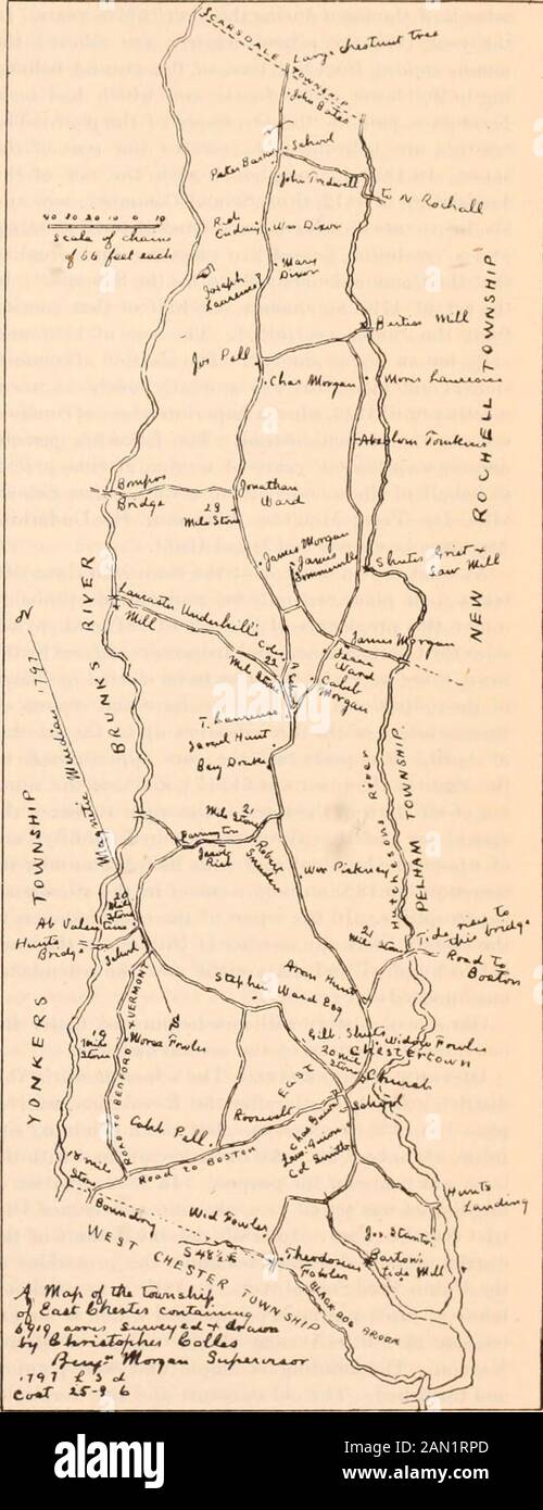 Geschichte des Westchester-Kreises: New York, einschließlich Morrisania, Kings Bridge und West Farms, die New York City angeschlossen wurden /. Die Erziehung der Kinder wird durch jährliche Aneignung für fünf Jahre finanziert. Und für die elektr. Arbeit in jeder Stadt der Schulkommissare, in der die Jahre 1796 William Crawford, Benjamin Morgan, Gilbert Shute, John Tredwell und Daniel Searing sich wundern, Die, mit Ausnahme von Mr. Craw-ford, bis zum Ablauf der fünf Jahre in der Position waren, nahm Herr James N. Rosevelt das Platzverweis von Mr. Crawford ein. Auf einer Stadtkarte vom 17 Stockfoto