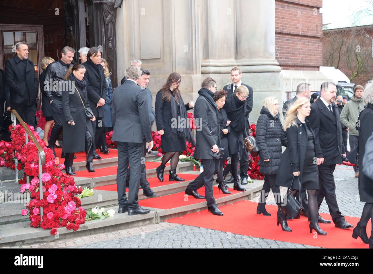 Trauerfeier für Jan Fedder in Hamburg am 14.01.2020 Stockfoto