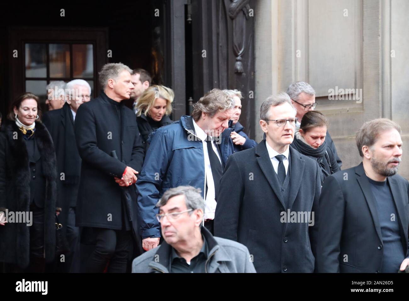 Trauerfeier für Jan Fedder in Hamburg am 14.01.2020 Stockfoto
